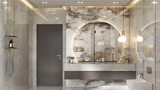 Вилла 4+1 с видом на море в Бодрум