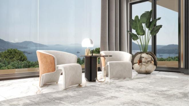 Вилла 7+2 с видом на море в Бодрум