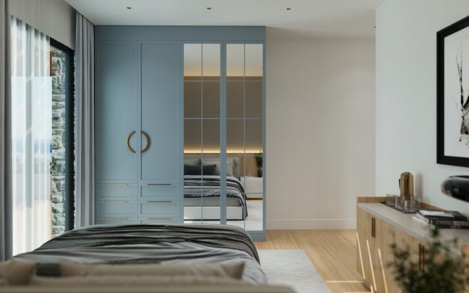 Квартира 3+1 с видом на море в Бодрум