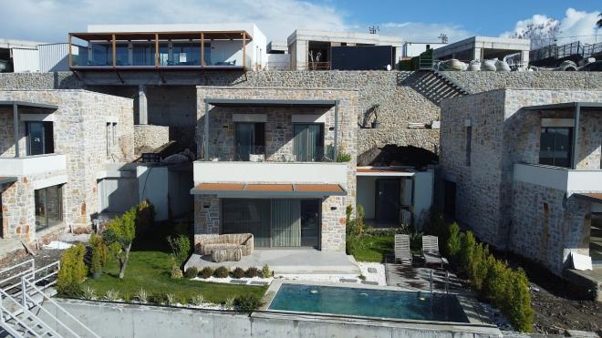 Вилла 3+1 с видом на море в Бодрум