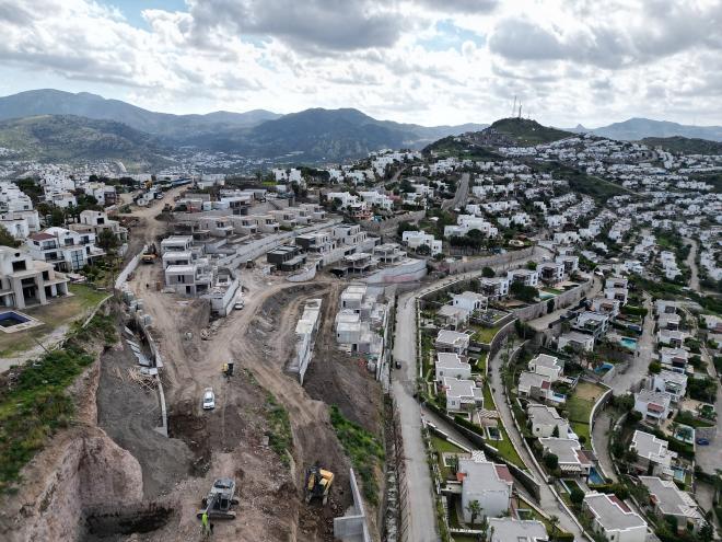 Вилла 3+1 с видом на море в Бодрум