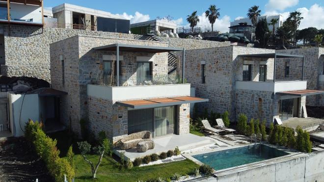 Вилла 3+1 с видом на море в Бодрум