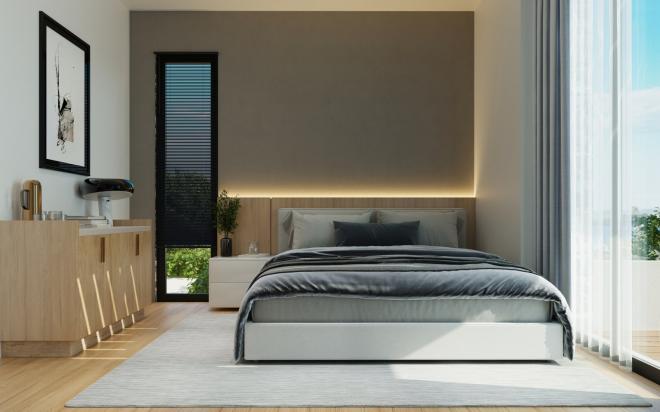 Вилла 4+1 с видом на море в Бодрум