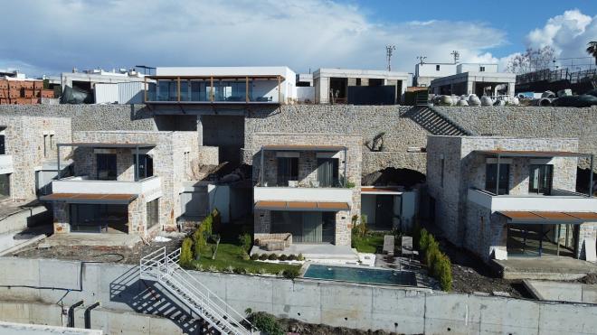 Вилла 4+1 с видом на море в Бодрум