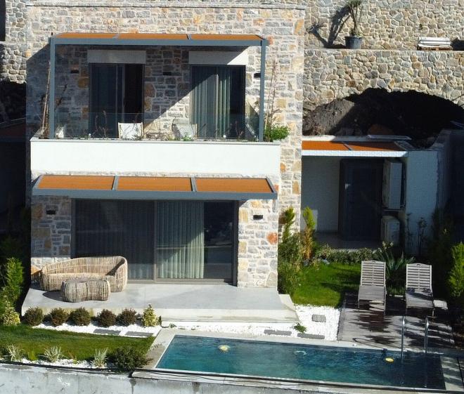 Вилла 4+1 с видом на море в Бодрум