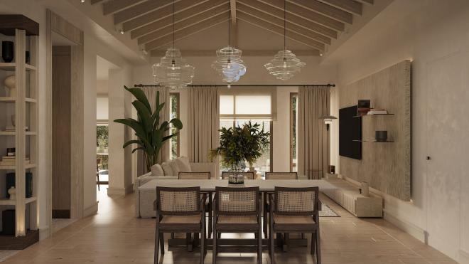 Вилла 5+1 с видом на море в Бодрум