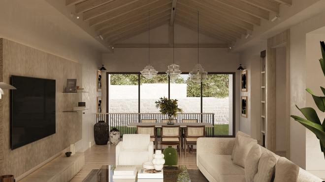 Вилла 5+1 с видом на море в Бодрум