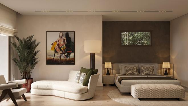 Вилла 5+1 с видом на море в Бодрум