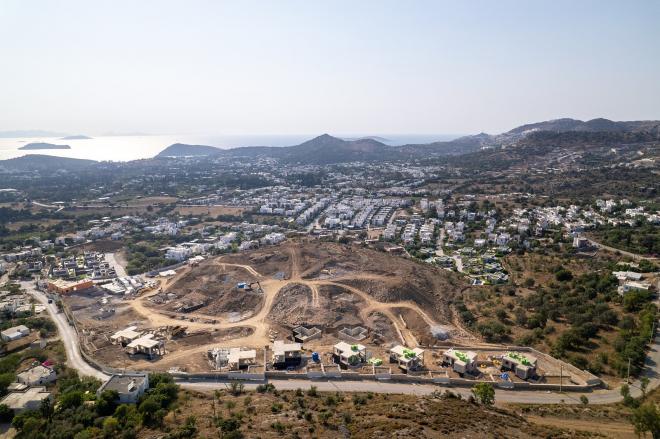 Вилла 5+1 с видом на море в Бодрум