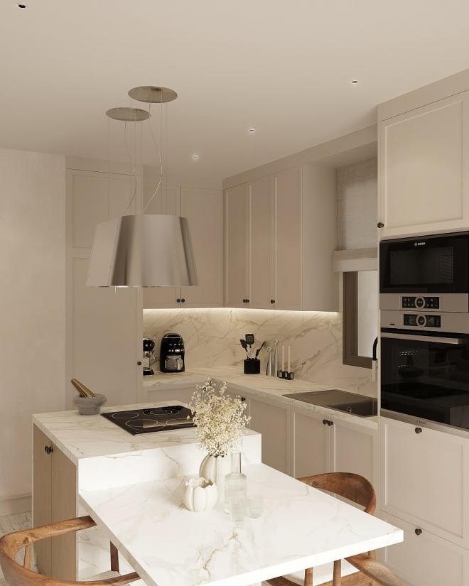 Квартира 2+1 с видом на море в Бодрум