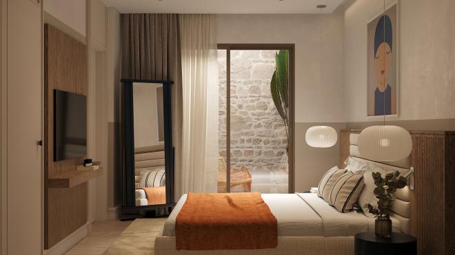 Квартира 2+1 с видом на море в Бодрум