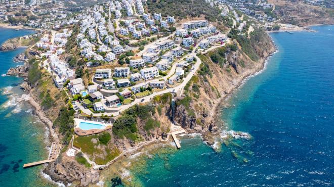 Квартира 2+1 с видом на море в Бодрум