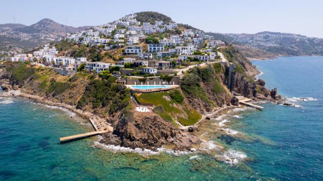 Дюплекс 4+1 с видом на море в Бодрум