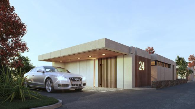 Вилла 4+1 с видом на море в Бодрум