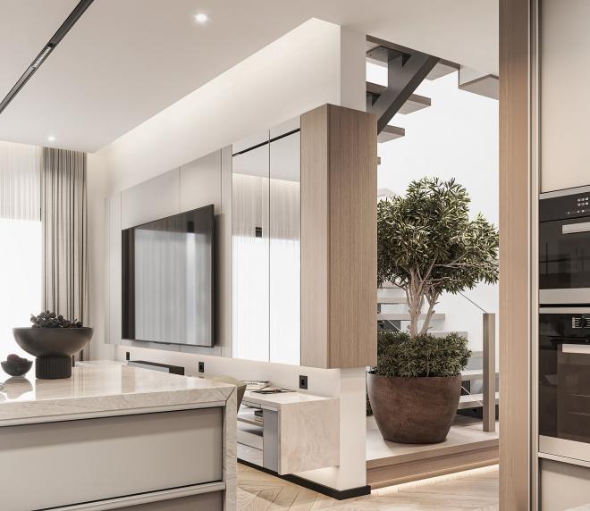 Вилла 4+1 с видом на море в Бодрум