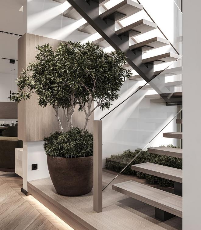 Вилла 4+1 с видом на море в Бодрум