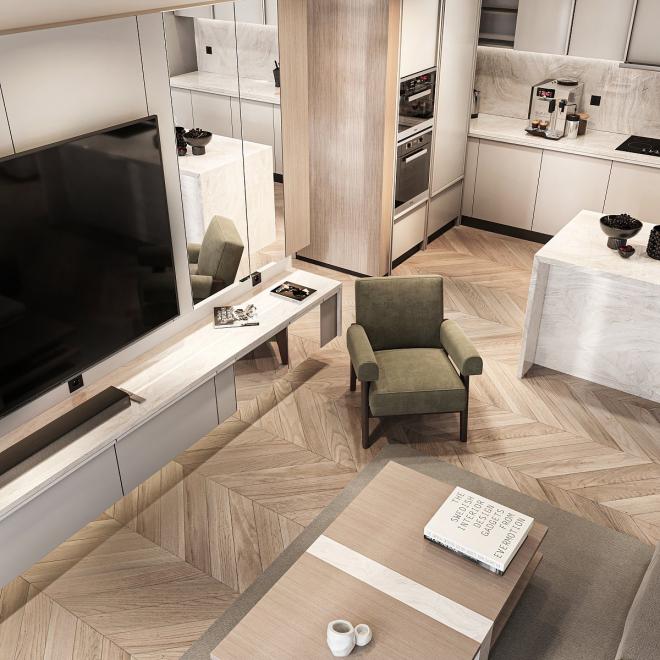 Вилла 4+1 с видом на море в Бодрум