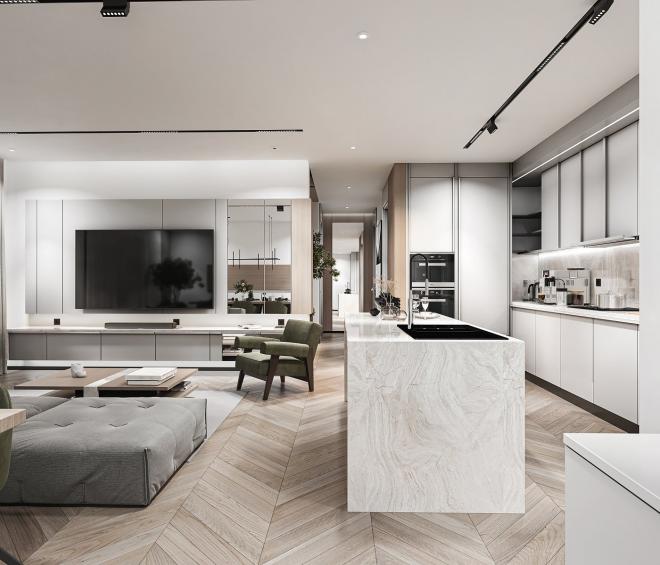 Вилла 4+1 с видом на море в Бодрум