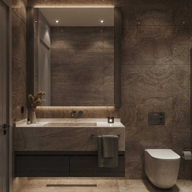 Вилла 4+1 с видом на море в Бодрум