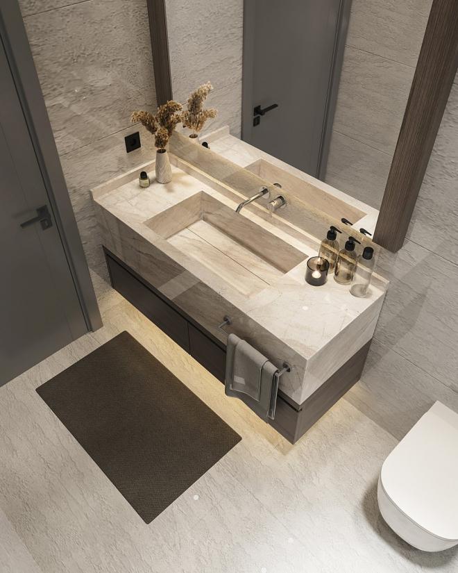 Вилла 4+1 с видом на море в Бодрум