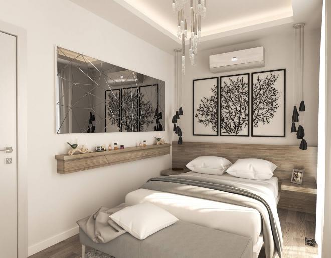 Квартира 2+1 с видом на море в Бодрум