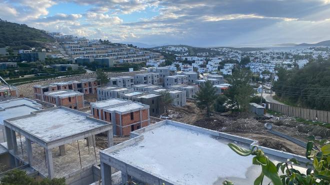 Квартира 2+1 с видом на море в Бодрум