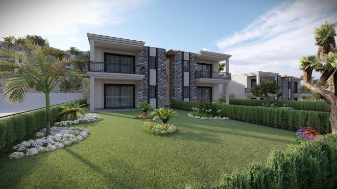 Квартира 2+1 с видом на море в Бодрум