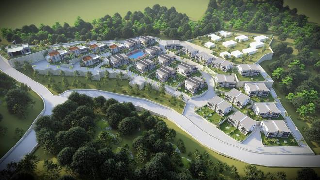 Квартира 2+1 с видом на море в Бодрум