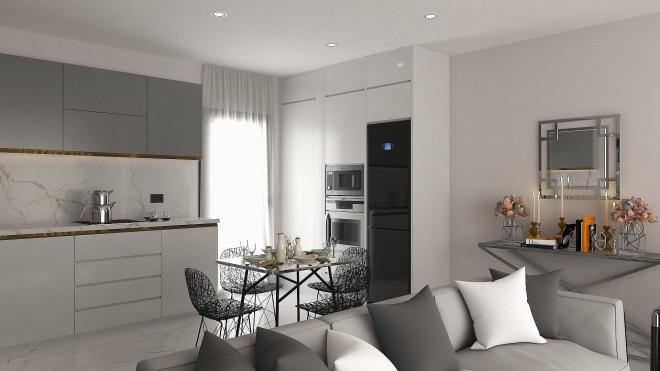 Квартира 2+1 с видом на море в Бодрум