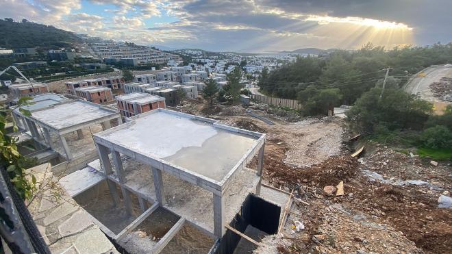 Квартира 2+1 с видом на море в Бодрум