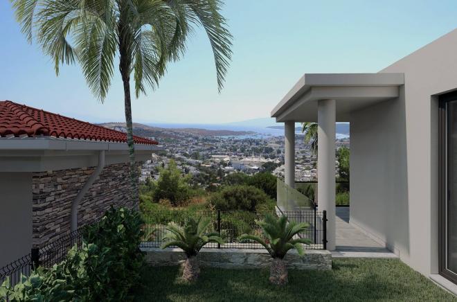 Квартира 2+1 с видом на море в Бодрум