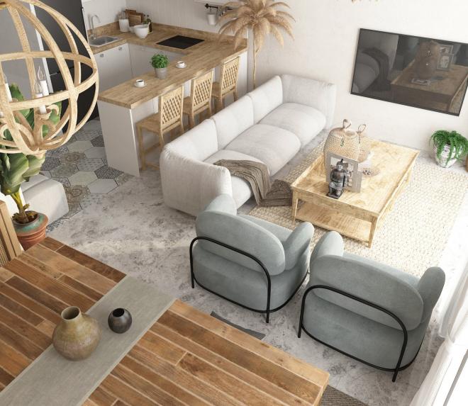 Квартира 2+1 в Бодрум