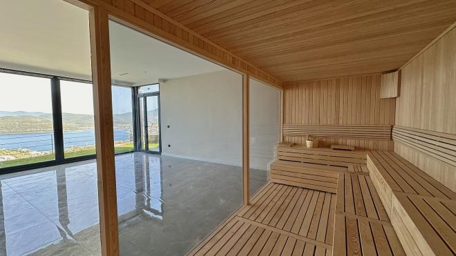 Вилла 5+1 с видом на море в Бодрум