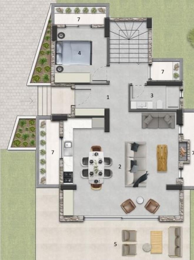 Вилла 4+2 в Бодрум