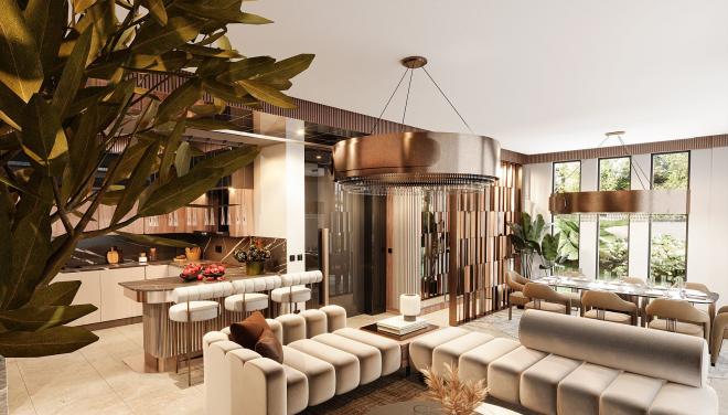 Вилла 3+1 с видом на море в Бодрум