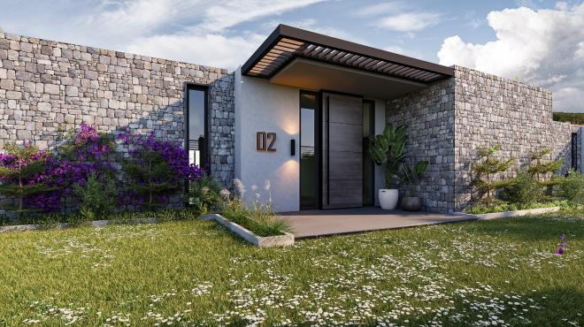 Вилла 3+1 с видом на море в Бодрум