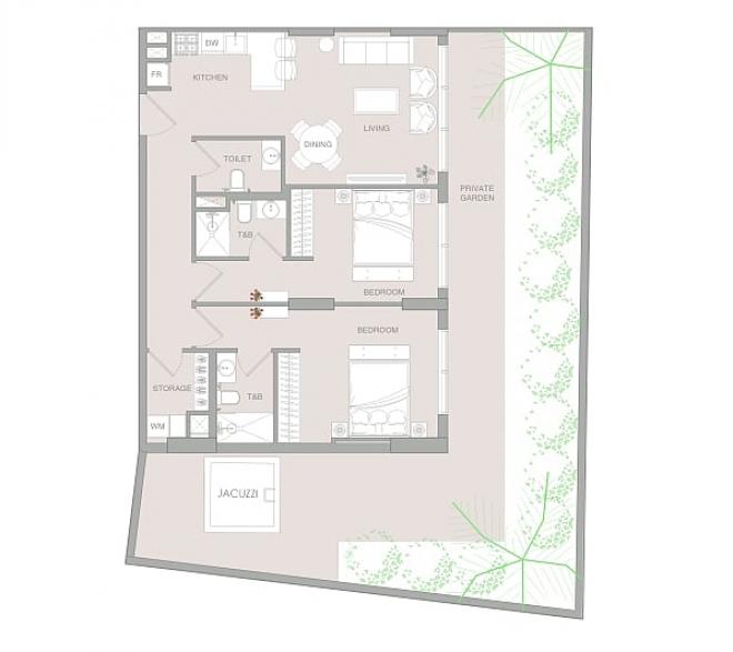 Квартира 1+1 в Дубай