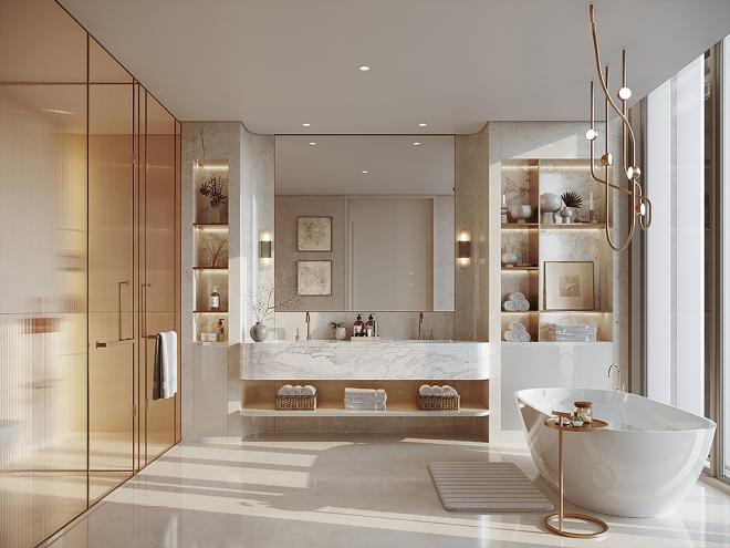 Дюплекс 5+1 с видом на море в Дубай