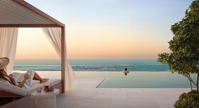 Дюплекс 5+1 с видом на море в Дубай