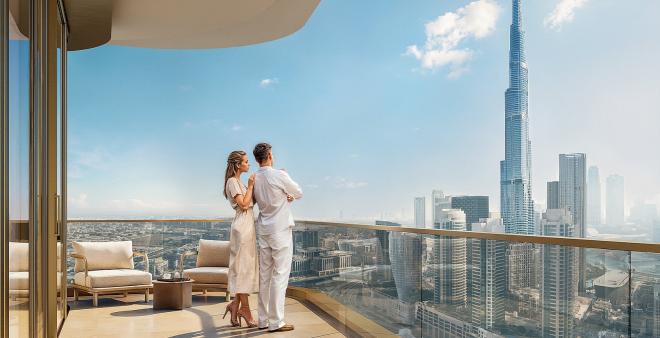 Дюплекс 5+1 с видом на море в Дубай