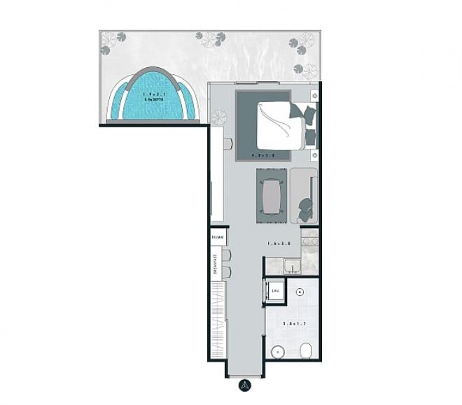 Пентхаус 2+1 в Дубай