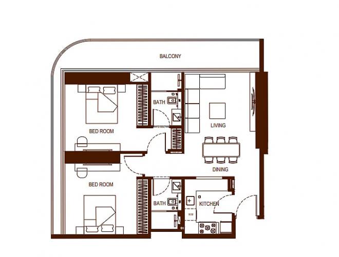 Квартира 1+1 в Дубай