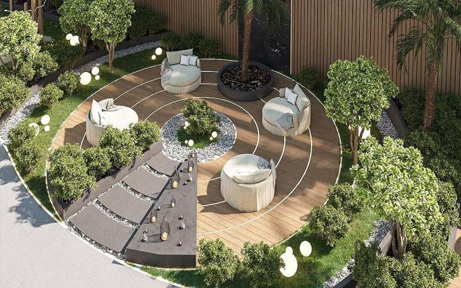 Квартира 0+1 с видом на море в Дубай