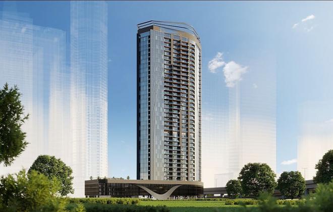 Квартира 0+1 с видом на море в Дубай