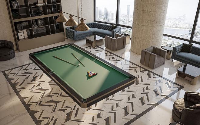 Квартира 0+1 с видом на море в Дубай