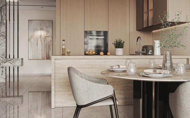 Квартира 0+1 с видом на море в Дубай