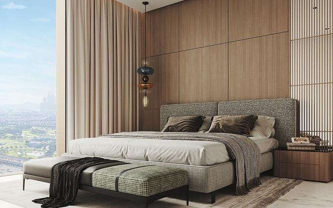 Квартира 1+1 с видом на море в Дубай