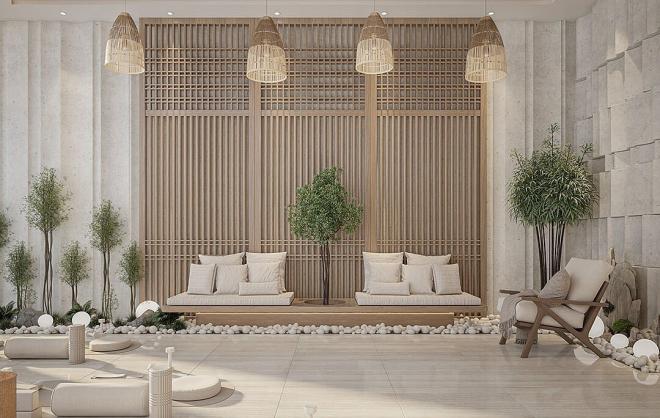 Квартира 1+1 с видом на море в Дубай