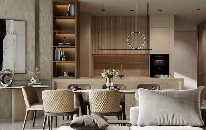 Квартира 1+1 с видом на море в Дубай