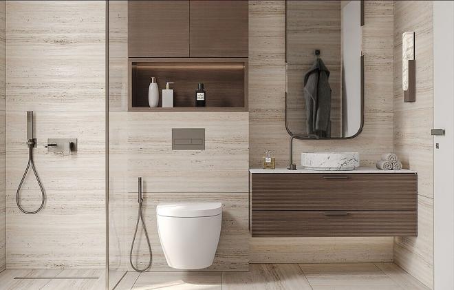 Квартира 1+1 с видом на море в Дубай